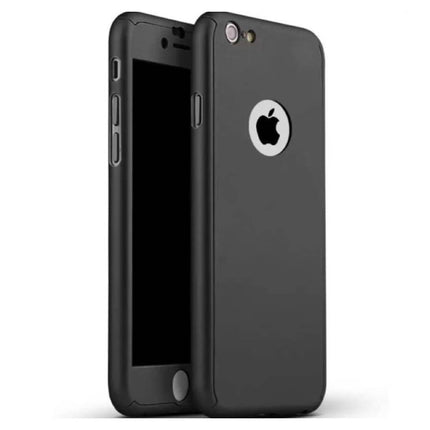 iPhone 7 Full Body 360°  Full Cover Hoesje + Screenprotector Zwart