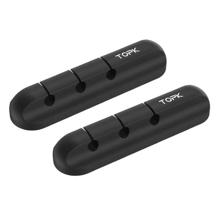 2-Pack Zelfklevende Kabelclips - 3 Clips Kabelbinder Kabelklemmen Kabel Houder Organisatie Cable Organiser