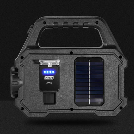 Solar Torch LED Zaklamp - USB Oplaadbaar Sterk Licht Kamperen - 2400 Lumen - Goud 
