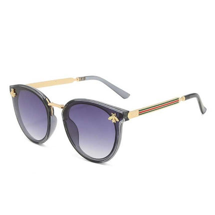 Vintage Zonnebril Bij voor Dames - Gradient Retro Bril Eyewear UV400 Driving Shades Blauw