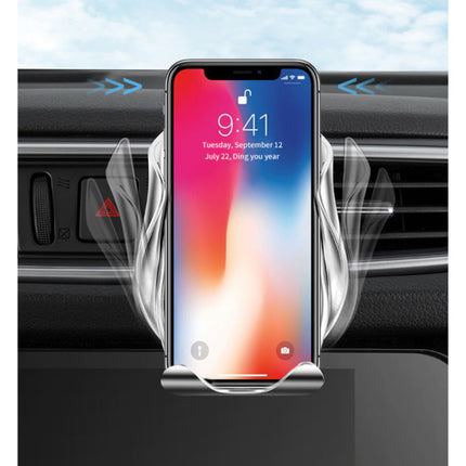 Qi Draadloze Autolader 15W - Quick Charge 3.0 - Dashboard Stand Oplader Universeel Wireless Car Charging Pad Zwart