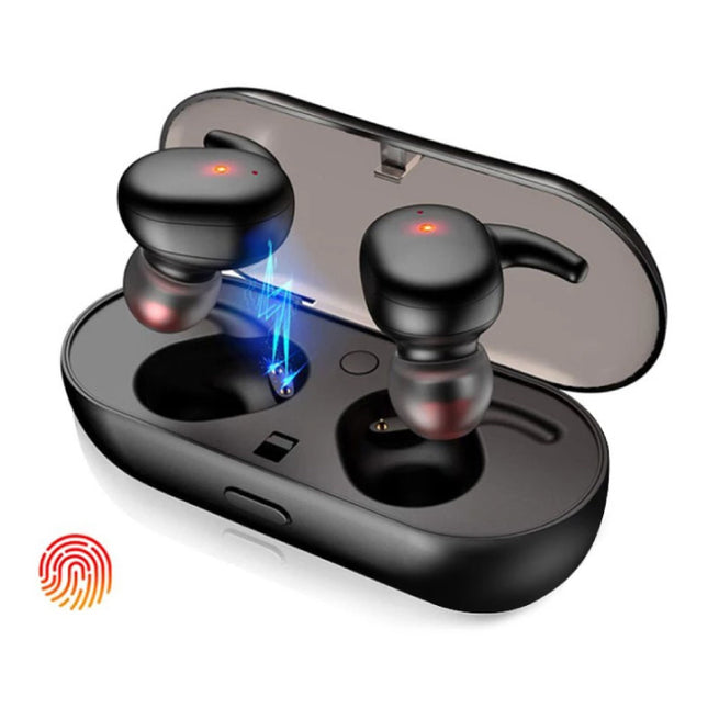 Draadloze Oortjes - Smart Touch Control TWS Oordopjes Bluetooth 5.0  Wireless Buds Oortelefoon Zwart 