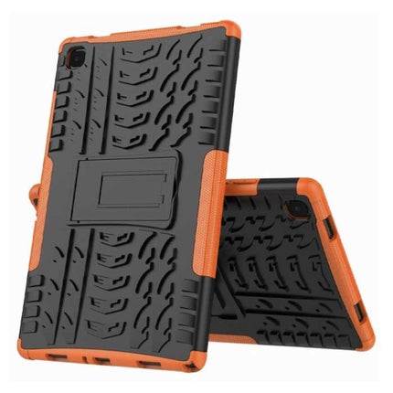 Samsung Galaxy Tab A7 (10.4") Shockproof Cover met Kickstand - Multifunctioneel Hoesje Case Oranje
