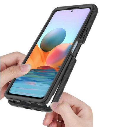Xiaomi Poco X3 Bumper Hoesje met Frame - Anti-Shock Case Cover Roze