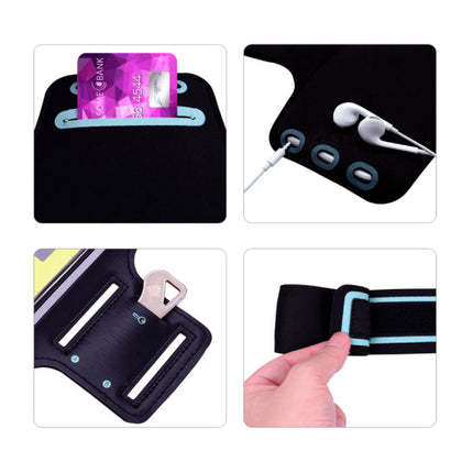 Waterdicht Hoesje voor iPhone 8 Plus - Sport Tasje Zakje Cover Case Armband Jogging Hard Lopen Groen