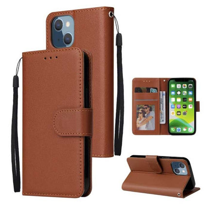 iPhone 6 Plus Flip Case Portefeuille PU Leer - Wallet Cover Hoesje Bruin