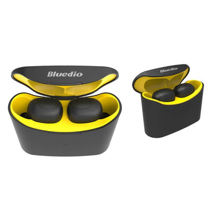 T-Elf Mini TWS Draadloze Bluetooth 5.0 Oortjes Ear Wireless Buds Earphones Earbuds Oortelefoon Geel