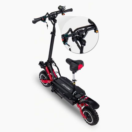 T85 Elektrische Off-Road Smart E Step Scooter met Zitje - 5600W - 32Ah Batterij - 10 inch Wielen