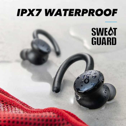Soundcore Sport X10 Draadloze Oortjes met Oorhaak en Touch Control -  TWS Bluetooth 5.2 Wireless Oortelefoon Zwart