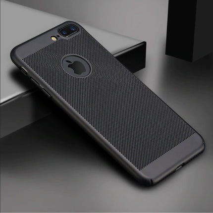 iPhone 6S Plus - Ultra Slanke Case Warmteafvoer Cover Cas Hoesje Zwart 