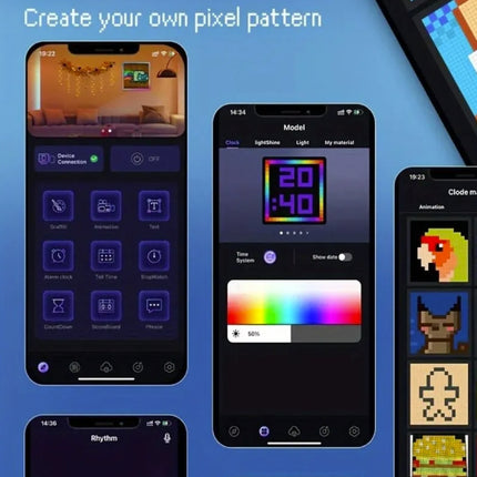 32x32 LED Pixel Display - Aanpasbaar Programmeerbaar RGB Licht Scherm