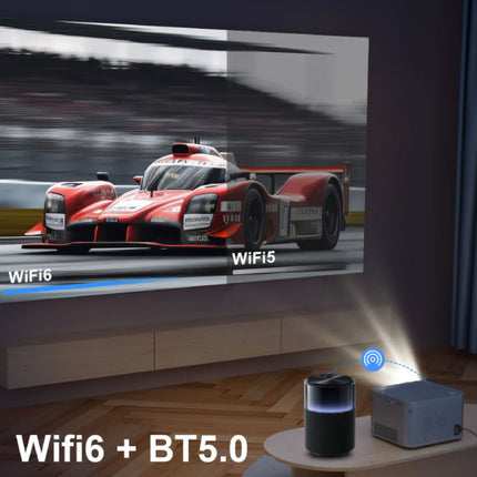 Android 11 Projector - 580 ANSI Lumen - Beamer Home Media Speler Grijs