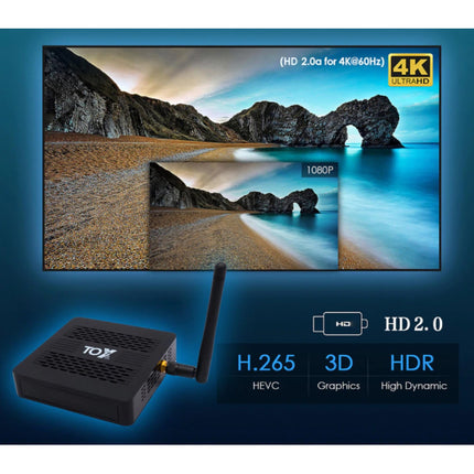 TOX1 TV Box Mediaspeler Android 9.0 Kodi - Bluetooth 4.2 - 4K - 4GB RAM - 32GB Opslagruimte
