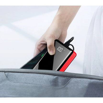 80.000mAh Powerbank met 4 Poorten - Ingebouwde Zaklamp - Externe Noodaccu Batterij Oplader Charger Zwart