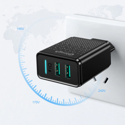 IQ Stekkerlader - 24W AC Thuislader Muur Oplader Adapter Wallcharger  Zwart