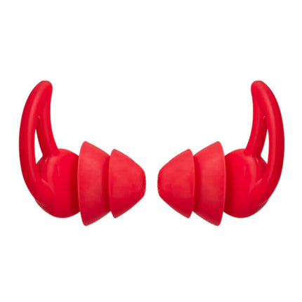 Siliconen Oorplugs 2 Lagen - Oordopjes Earplugs voor Slapen Reizen Zwemmen - Zacht Anti Geluid Isolatie - Rood
