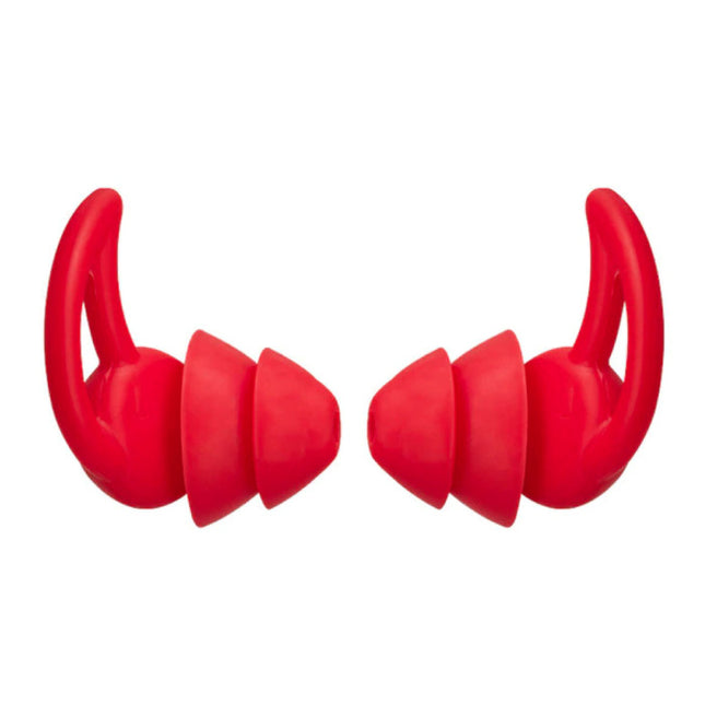 Siliconen Oorplugs 2 Lagen - Oordopjes Earplugs voor Slapen Reizen Zwemmen - Zacht Anti Geluid Isolatie - Rood