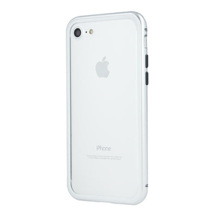 iPhone 6S Magnetisch 360° Hoesje met Tempered Glass - Full Body Cover Hoesje + Screenprotector Wit