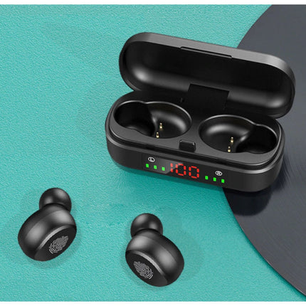 V8 Draadloze Oortjes - True Touch Control TWS Oordopjes Bluetooth 5.0  Wireless Ear Buds Earphones Oortelefoon Zwart
