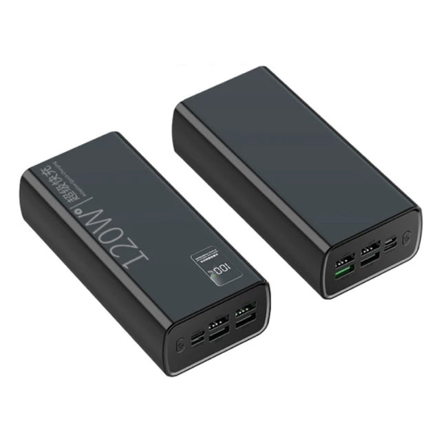 Mijia 50.000mAh Powerbank met 5 Oplaadpoorten - LED Display - 120W Batterij Oplader - Zwart