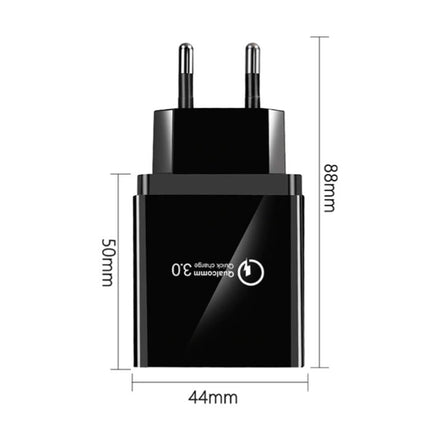 Qualcomm Quick Charge 3.0 Quad 4x Port USB Muur Oplader Wallcharger AC Thuislader Stekkerlader Adapter