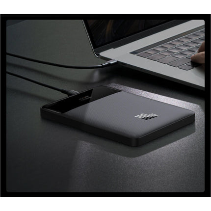 Powerbank 20.000mAh met 4 Oplaadpoorten  - 100W PD Externe Noodaccu LED Display Batterij Oplader Charger Zwart