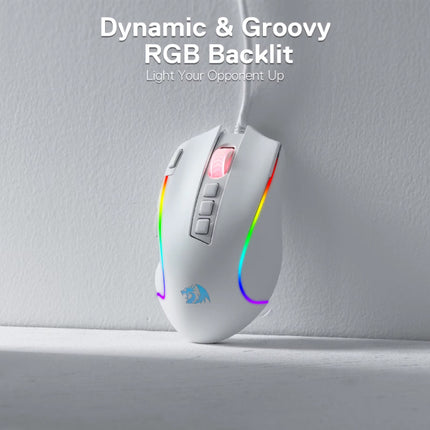 M612 Gaming Muis -  tot 8000 DPI - RGB Optisch Ergonomisch Programmeerbaar - Zwart
