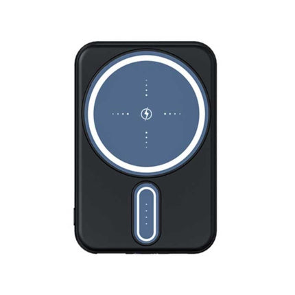 20.000mAh Mini Magnetische Qi Powerbank voor Mobiele Telefoons - Oplader Draadloze Batterij Zwart