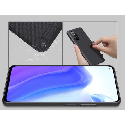 Xiaomi Mi 10T Lite Frosted Shield Hoesje - Shockproof Case Coer Cas Zwart