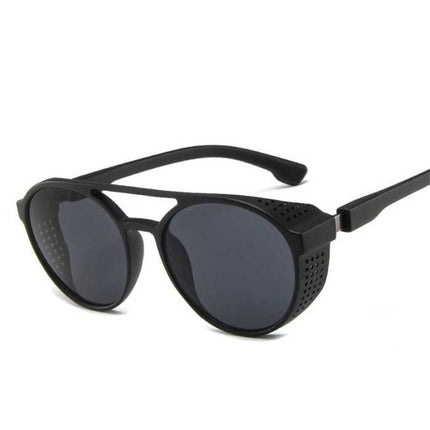 Klassieke Punk Zonnebril voor Heren - Designer Vintage Bril UV400 Eyewear Transparant