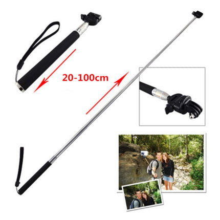 Uitschuifbare Selfie Stick - Smartphone Vlog Statief Selfiestick Zwart