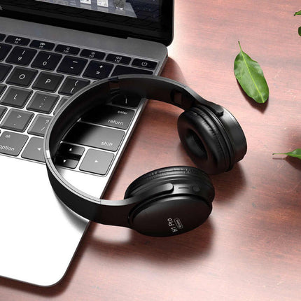 H1 Pro Bluetooth 5.0 Koptelefoon Draadloze Headphones HiFi Stereo Zwart