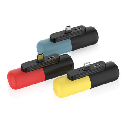 Mini Powerbank 3300mAh voor iPhone Lightning  - Externe Noodaccu Batterij Oplader Rood