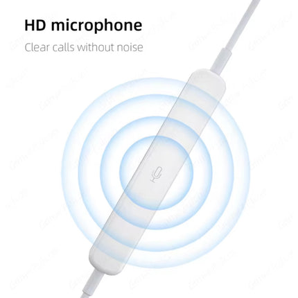 Oordopjes voor iPhone Lightning - met Microfoon en Controls - Oortjes Volumebeheer Bedrade Oortelefoon - Wit