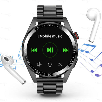 Smartwatch met Bloeddrukmeter en Zuurstofmeter - Fitness Sport Activity Tracker Horloge iOS Android - Siliconen Bandje Zwart