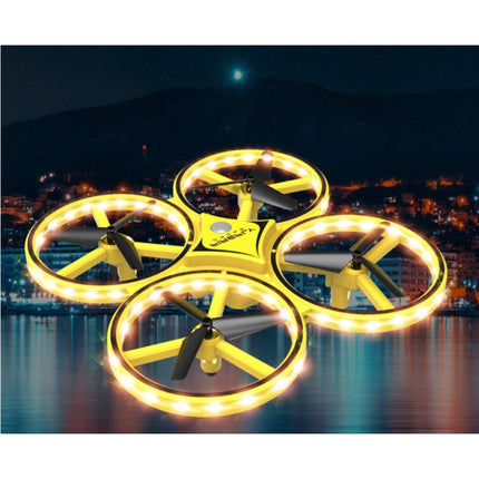 ZF04 Drone met Handbediening - Mini RC Pocket Quadcopter Speelgoed Geel