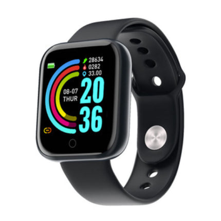 D20 Pro Smartwatch Siliconen Bandje Health Monitor / Activity Tracker Horloge Android iOS Zwart