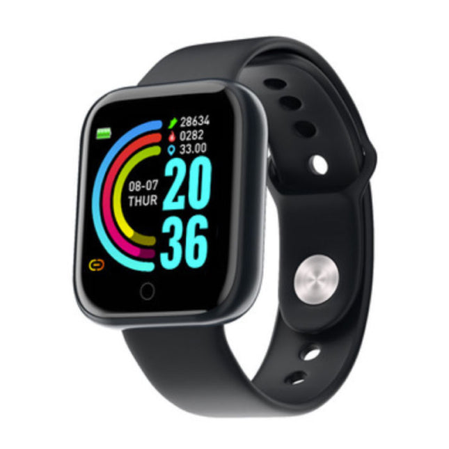 D20 Pro Smartwatch Siliconen Bandje Health Monitor / Activity Tracker Horloge Android iOS Zwart