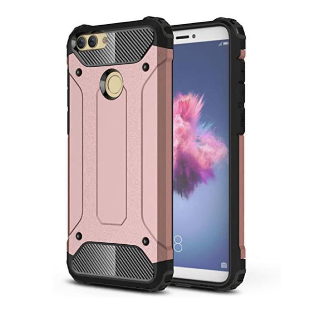 Huawei Mate 20 Armor Case - Silicone TPU Hoesje Cover Cas Rose Gold