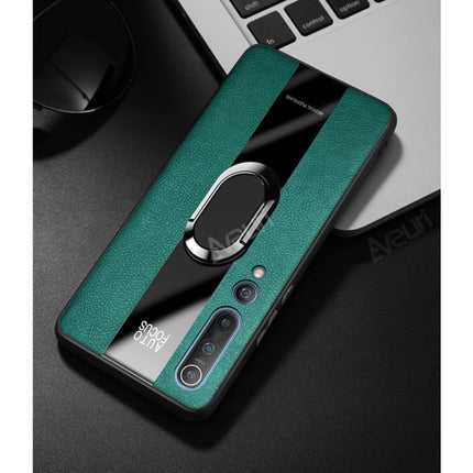 Xiaomi Redmi Note 7 Leren Hoesje  - Magnetische Case Cover Cas Groen + Kickstand