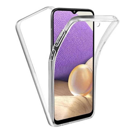 Samsung Galaxy A32 4G Full Body 360° Hoesje - Volledige Bescherming Transparant TPU Silicone Case + PET Screenprotector