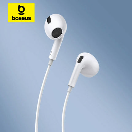 C17 Oordopjes met Microfoon - USB-C Oortjes Volumebeheer Oortelefoon - Wit