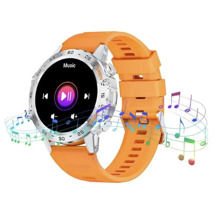 Smartwatch - Gezondheid Monitor Sport Tracker Horloge iOS Android - Silicoon Bandje - Zwart