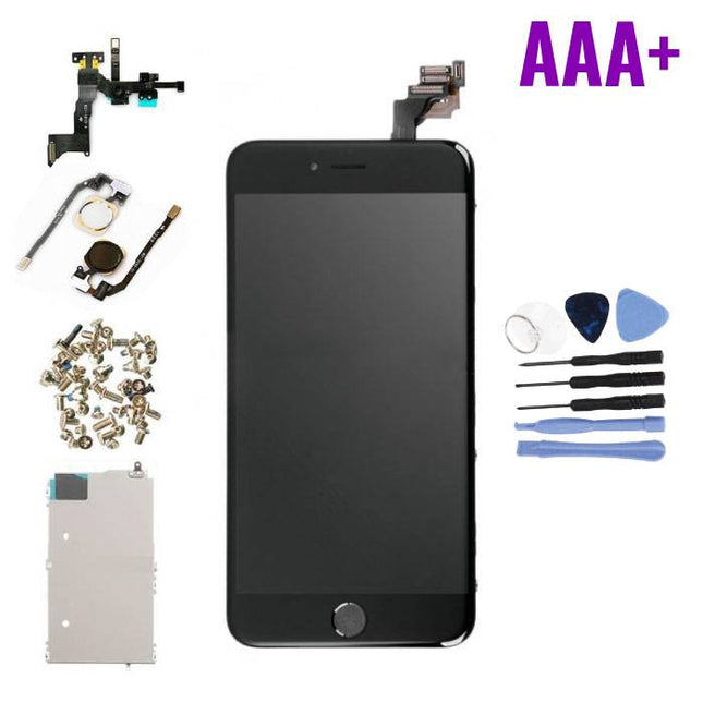 iPhone 6 Plus Voorgemonteerd Scherm (Touchscreen + LCD + Onderdelen) AAA+ Kwaliteit - Zwart + Gereedschap