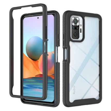 Xiaomi Poco M3 Bumper Hoesje met Frame - Anti-Shock Case Cover Zwart