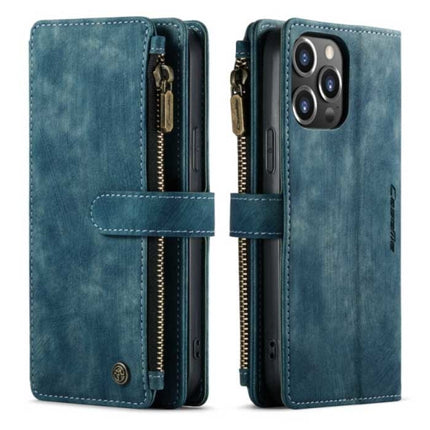 iPhone XS Leren Flip Case Portefeuille - Wallet Cover Cas Hoesje Blauw