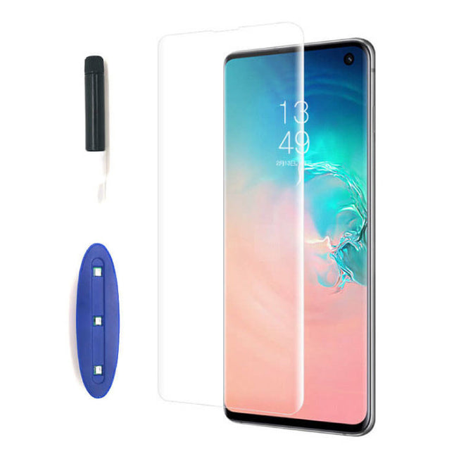 UV Screen Protector Samsung Galaxy S9 Plus Tempered Glass Film Gehard Glas Glazen