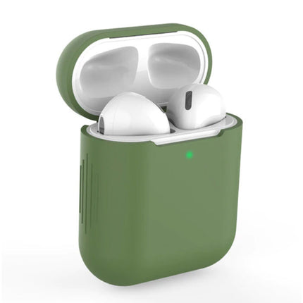 Flexibel Hoesje voor AirPods 1 / 2 - Silicone Skin AirPod Case Cover Soepel - Kaki