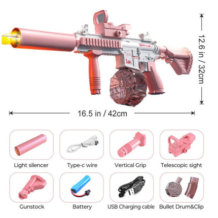 Elektrisch Waterpistool met Reservoir - M4 Model Water Speelgoed Pistool Geweer Roze
