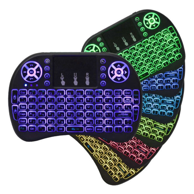 H6 TV Box Mediaspeler 6K met Draadloos RGB Toetsenbord - Android Kodi - 4GB RAM - 32GB Opslagruimte